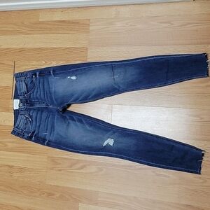 Mcguire denim Skinny High-Waisted distressed raw hem